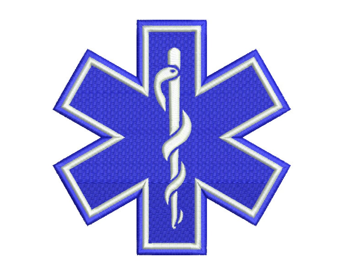Star of life embroidery design 2 sizes  etsy