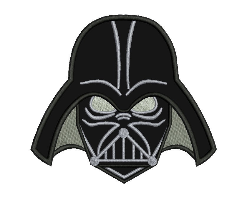 Darth Vader Applique Design 4 SIZES Etsy