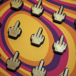 Emoji Middle Finger Kandi Charm