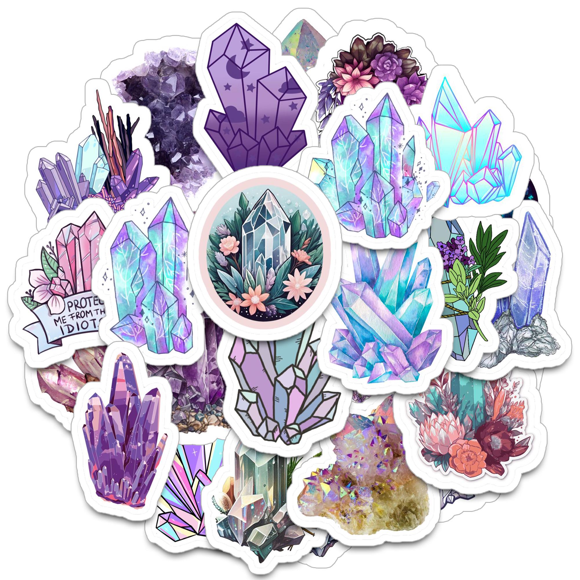 Pack of 40pcs Crystal Stickers, Colorful Gem Graffiti, Valuable Dark ...