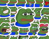 240pcs PEPE Frog Memes Stickers Graffiti Waterproof Sticker Decals for Skateboard Helmet Bicycle Computer Notebook Car Laptop Etsy