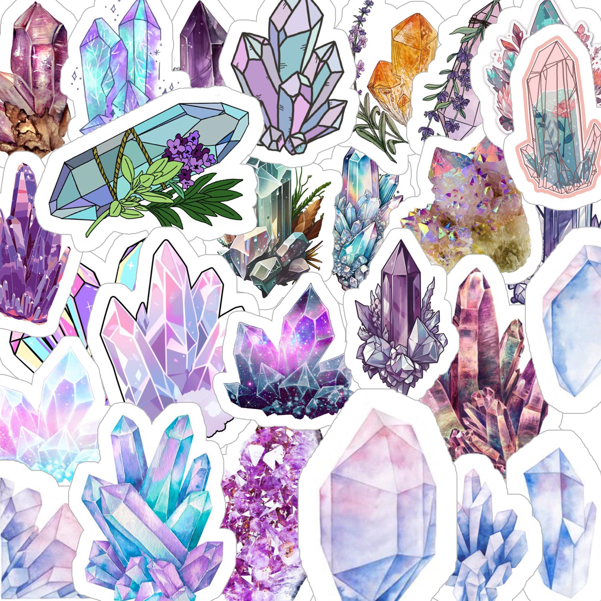 Pack of 40pcs Crystal Stickers, Colorful Gem Graffiti, Valuable Dark ...
