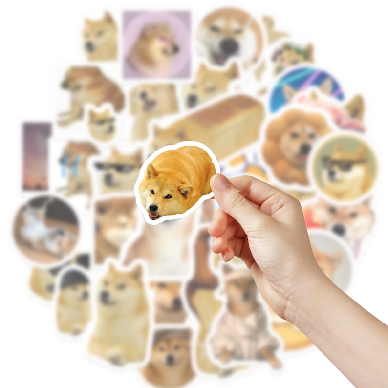 60pcs Dog Meme Stickers Funny Cute Shiba Inu Stickers for Laptops ...