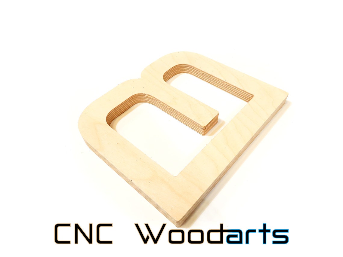 Custom Wood Inlay Letters Precision CNC Birch Wood & Corian Ganite
