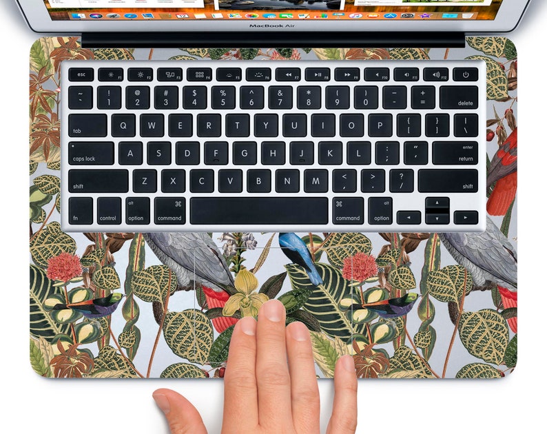Floral MacBook Pro 16 Decal Bird Parrot MacBook 13 Skin A2338 MacBook 16 Skin MacBook Pro 13 2020 MacBook Air 13 M1 Macbook Retina 13 skin