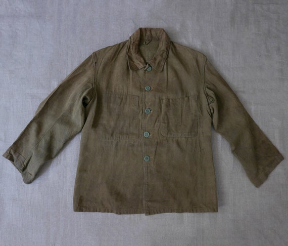 Japanese linen chore jacket