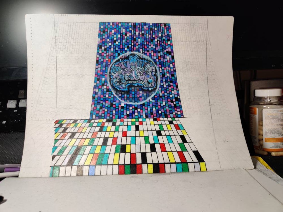 Breakthrough Color Pencil Drawing Digital Print 8x10 | Etsy Hong Kong