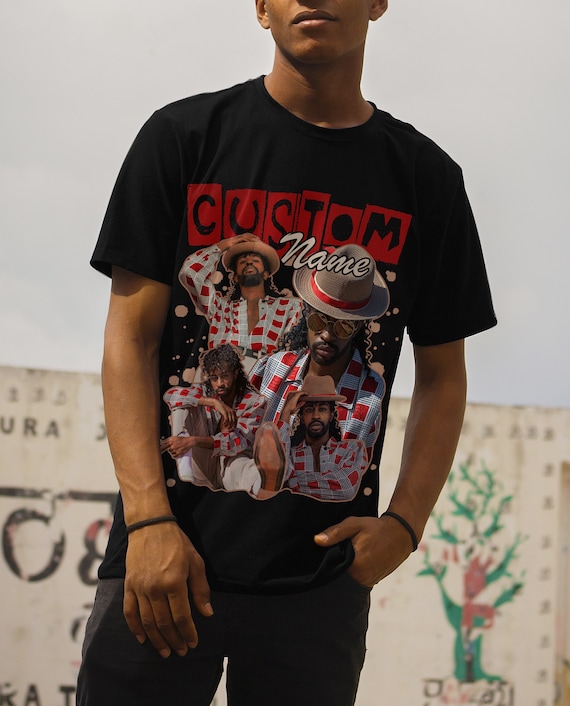 Custom Graphic Vintage T-shirts, Custom Face T-shirt, 90s Rap