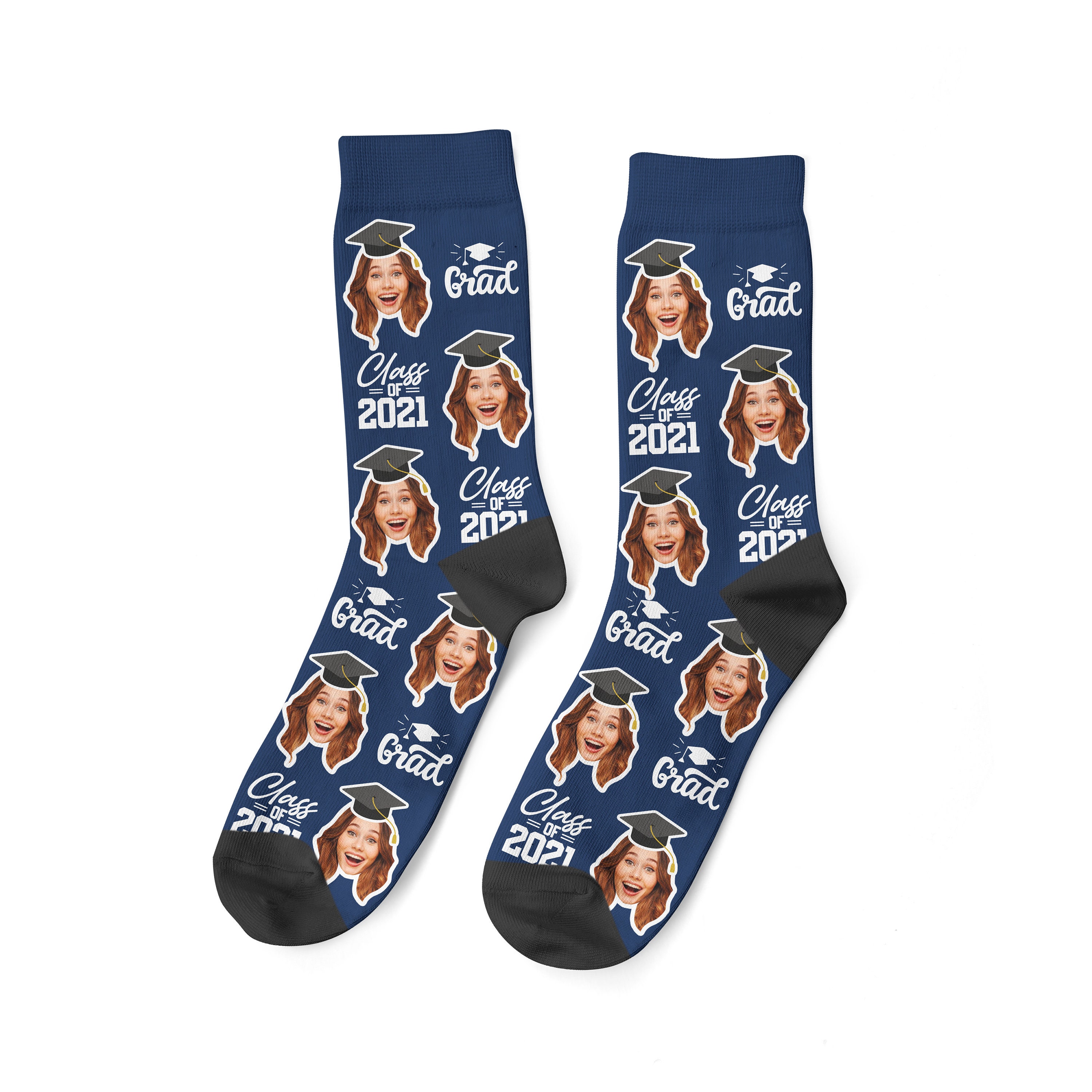 Graduation Custom Face Socks Personalized Socks Graduation Etsy Australia