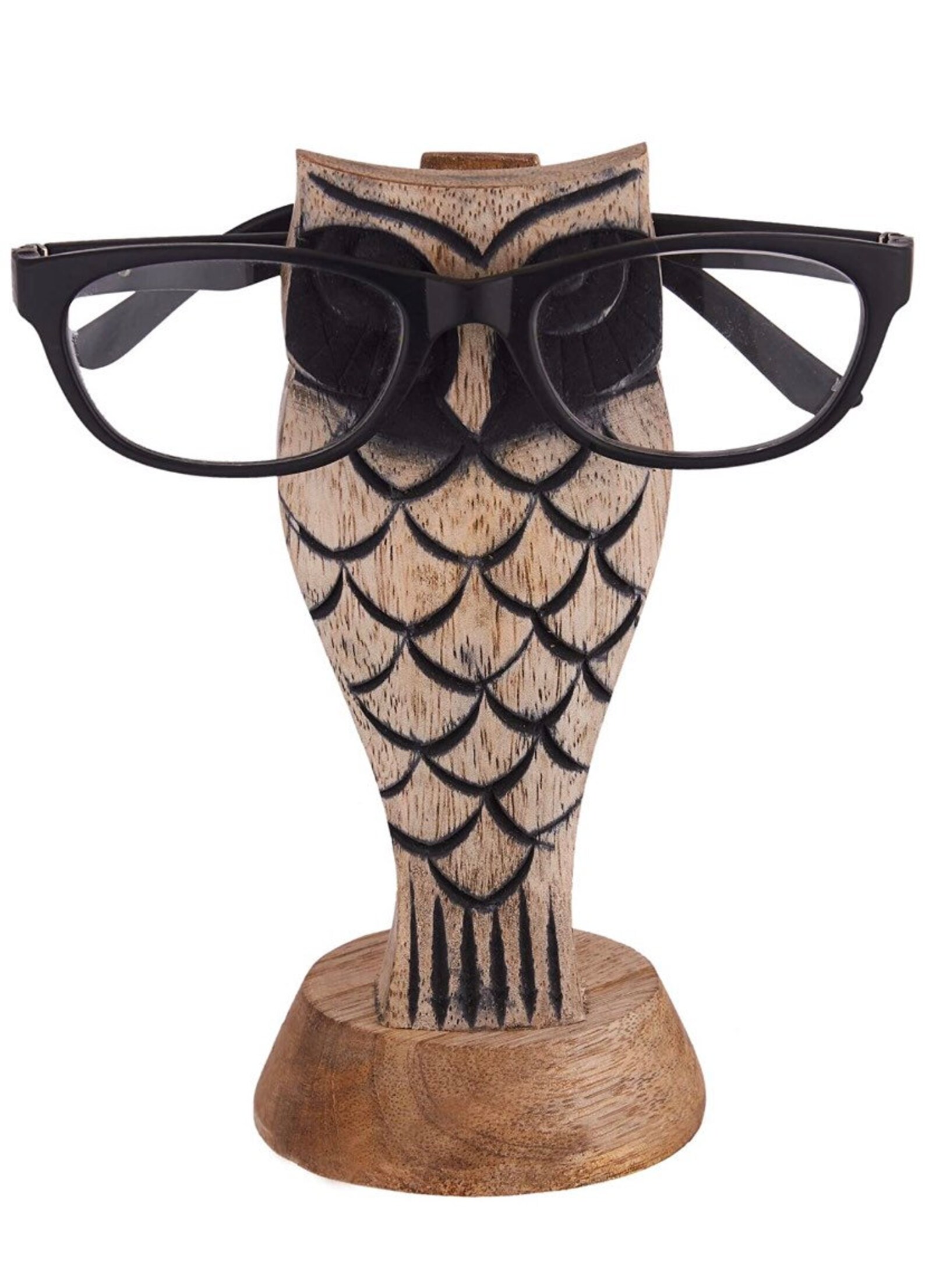 Owl Eyeglass Spectacle Holder Wooden Handmade Bedside Display Etsy