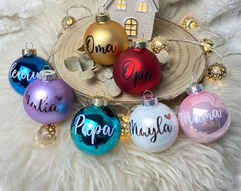 Christmas ball with name | Christmas tree ball personalized | personalized glass Christmas ball | advent Calendar