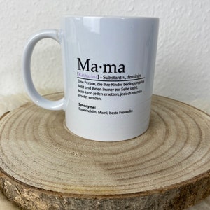 Tasse mit Spruch Tasse personalisiert Tasse mit Namen Tasse mit Wunschname Mama Tasse Geschenk Bild 1