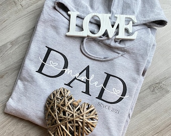 Papa Hoodie | Dad Hoodie Kindernamen | personalisiertes Vatertagsgeschenk | personalisierter Dad Hoodie | DAD Hoodie