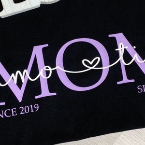 Mama Hoodie Mom Hoodie Kindernamen personalisiertes Muttertagsgeschenk personalisierter Mom Hoodie MOM Hoodie Bild 7