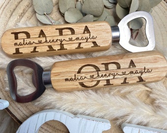 Beer opener | personalized | Bottle opener | personalized bottle opener | with desired engraving | Men | Dad | Grandpa | Gift | birth