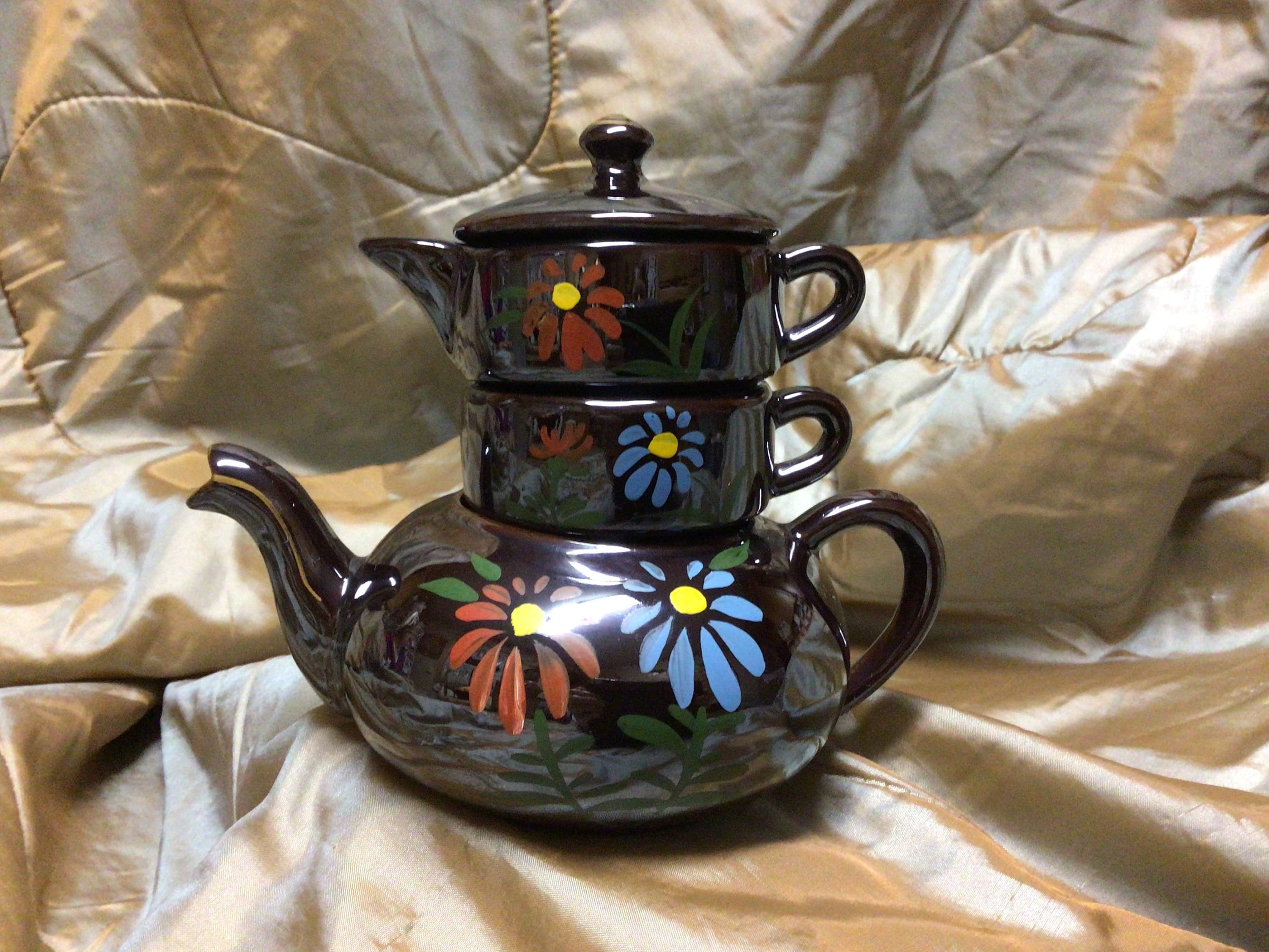 Stackable 1940s Japanese Tea Set tea Pot Cream & Sugar in Etsy UK