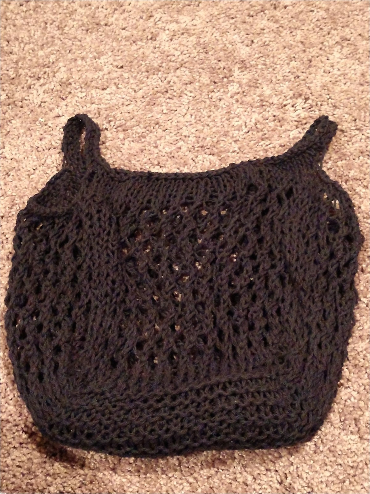 Knit Market Bag Etsy