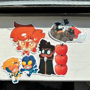 Stickers héros assortis