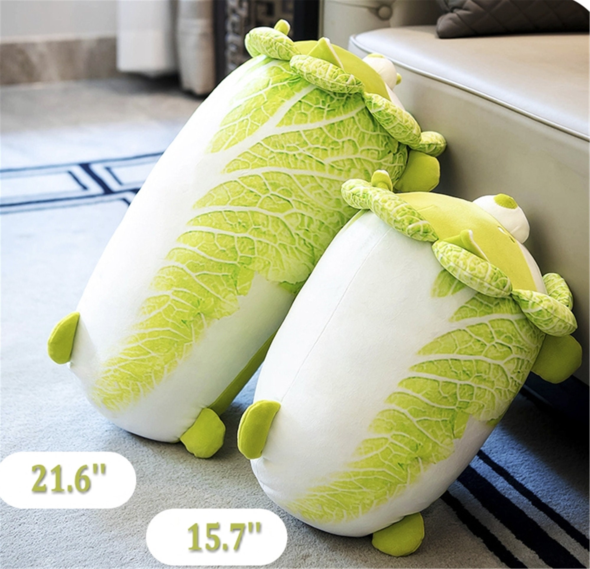 Cabbage dog plush Vegetable plush toy Green dog plush toy Etsy