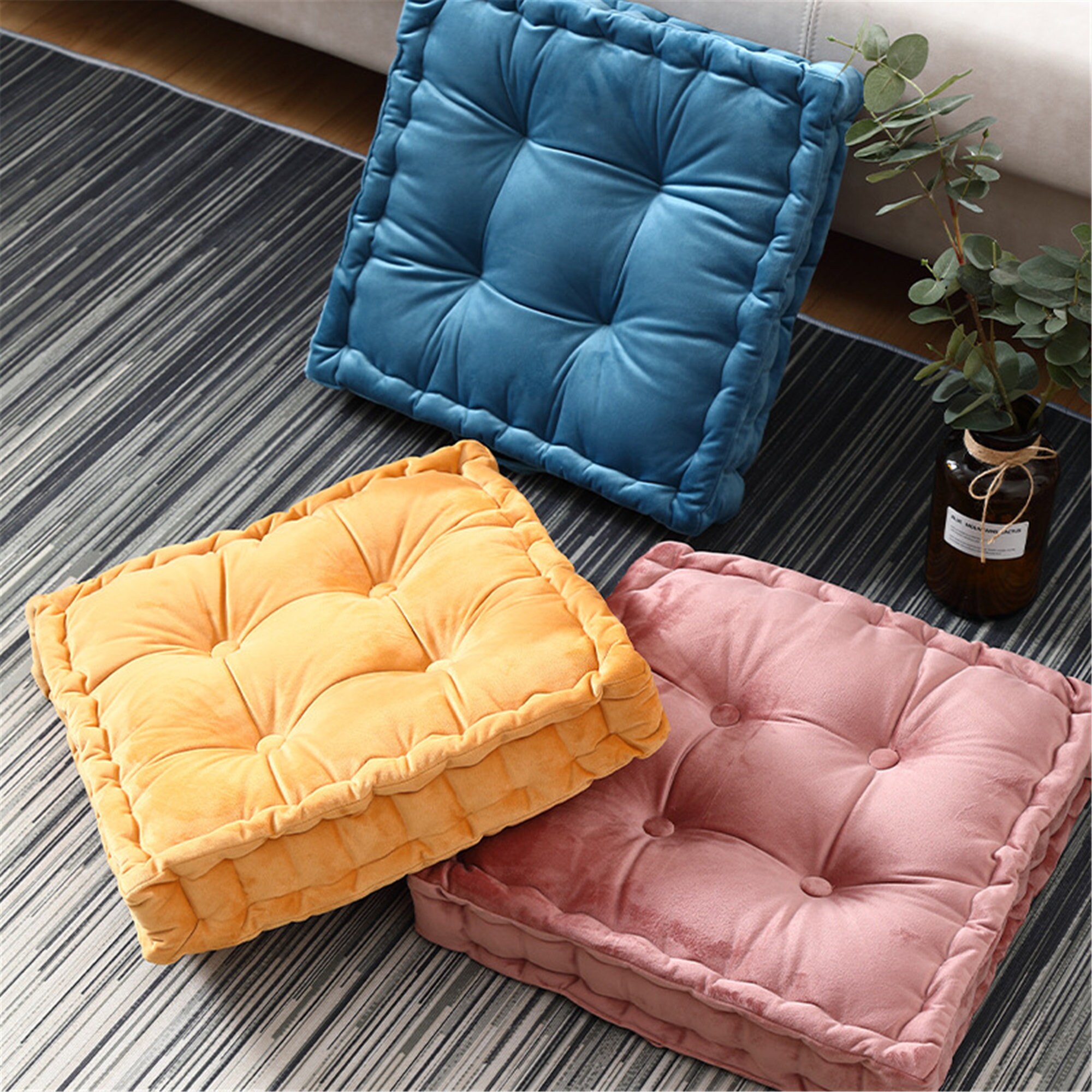 4.7in Thick Chair Cushion Square Pillow Cushion Sofa Bed Pad Etsy
