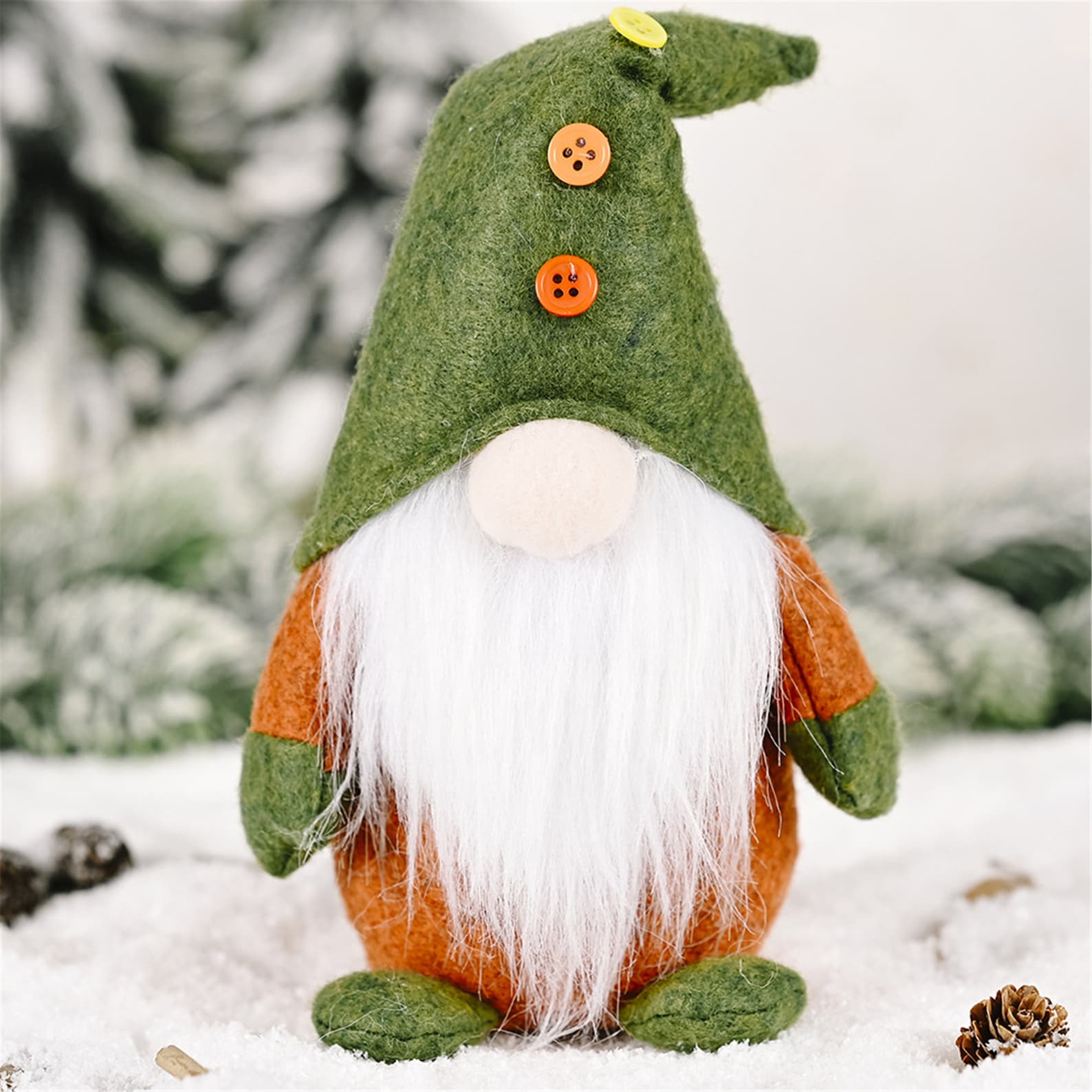 New Forest Gnome Plush Toy Design Holiday Green Hat With Etsy