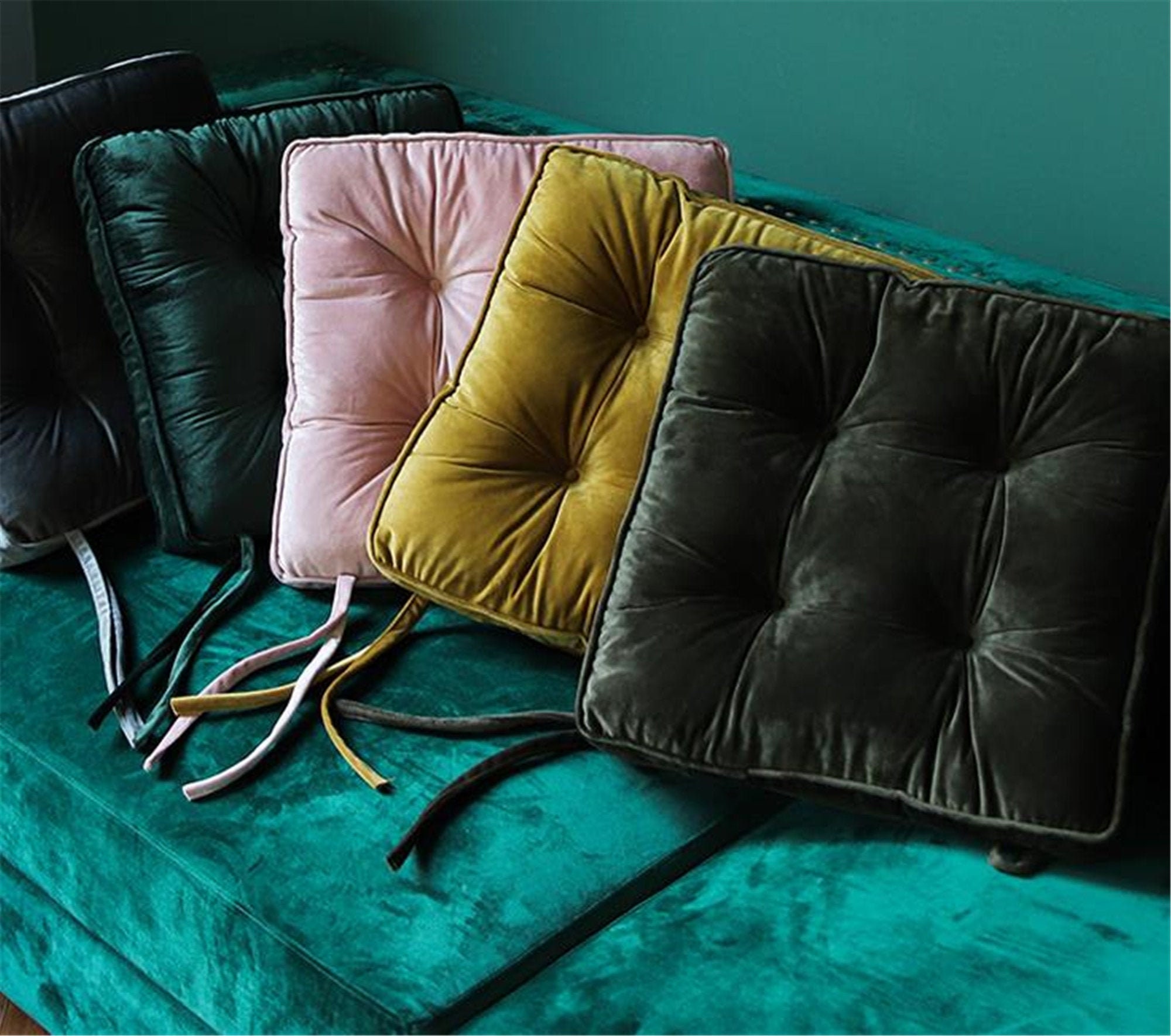 Dutch Velvet Fabric pillow Plush pillow 15.7'' Square Etsy