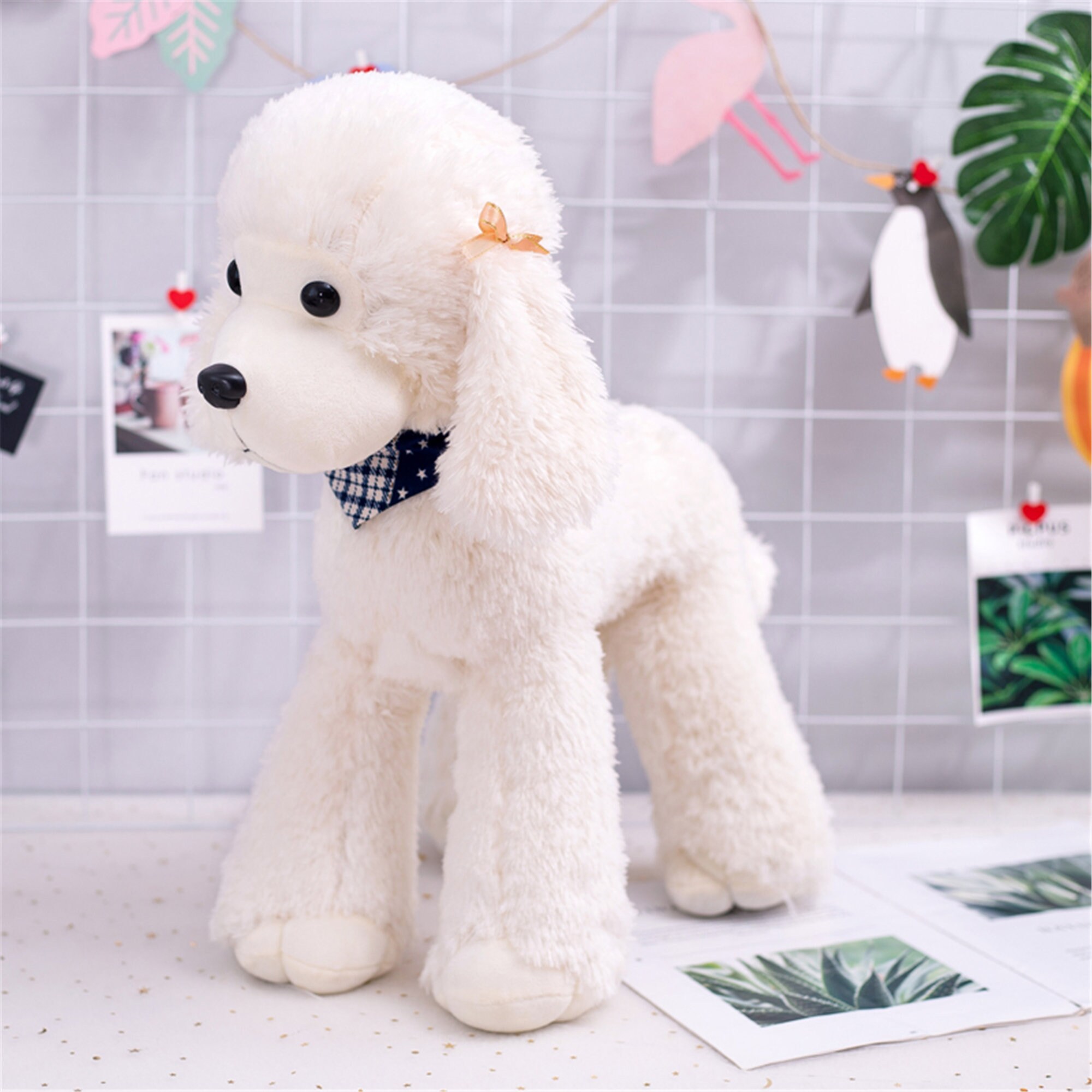 Dog Poodle Plush Toy Dog Plushie Brown Poodle Doll Comfort Etsy