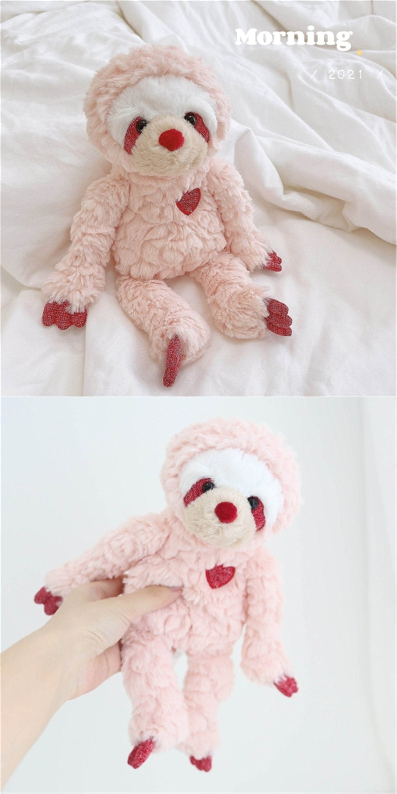 Pink Sloth plushie Jumbo Sloth plush toy Baby pink Sloth | Etsy