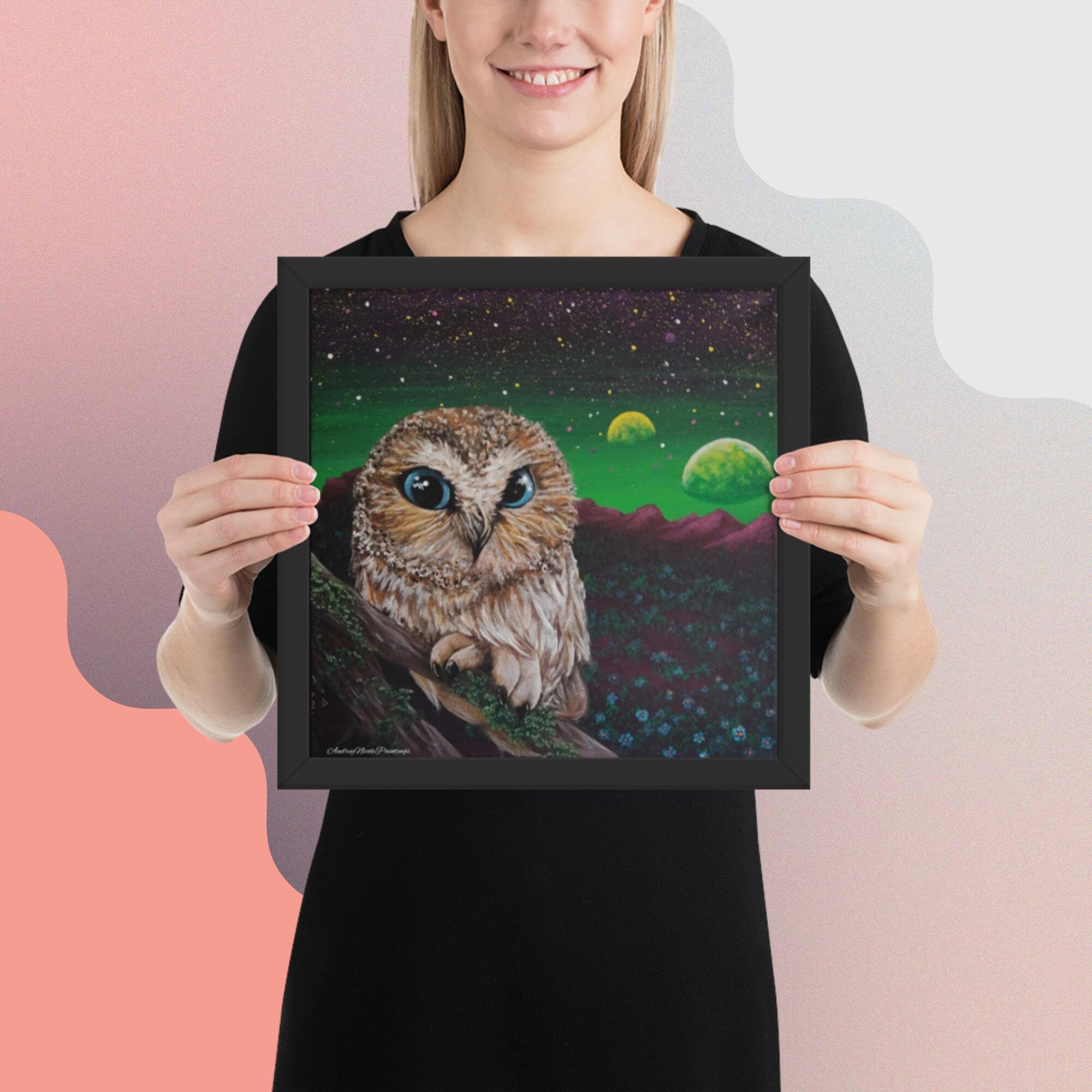 z Midnight Owl Framed Print