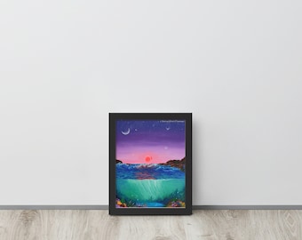 z A Look Under Framed Print
