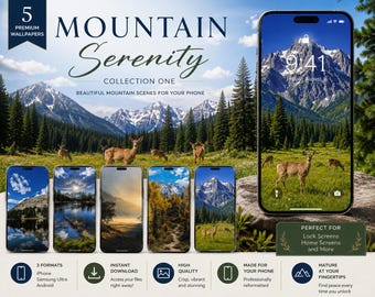Fonds d'écran Montagne pour téléphone | Fonds d'écran Nature | Collection de 5 fonds d'écran