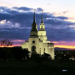 Layton Utah LDS Temple at Sunset – Fine Art Photography Print