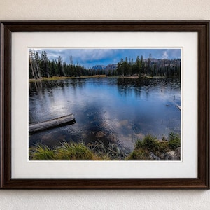 High Uintah Mountain Lake – Crystal Clear Alpine Reflection | Utah Landscape Print