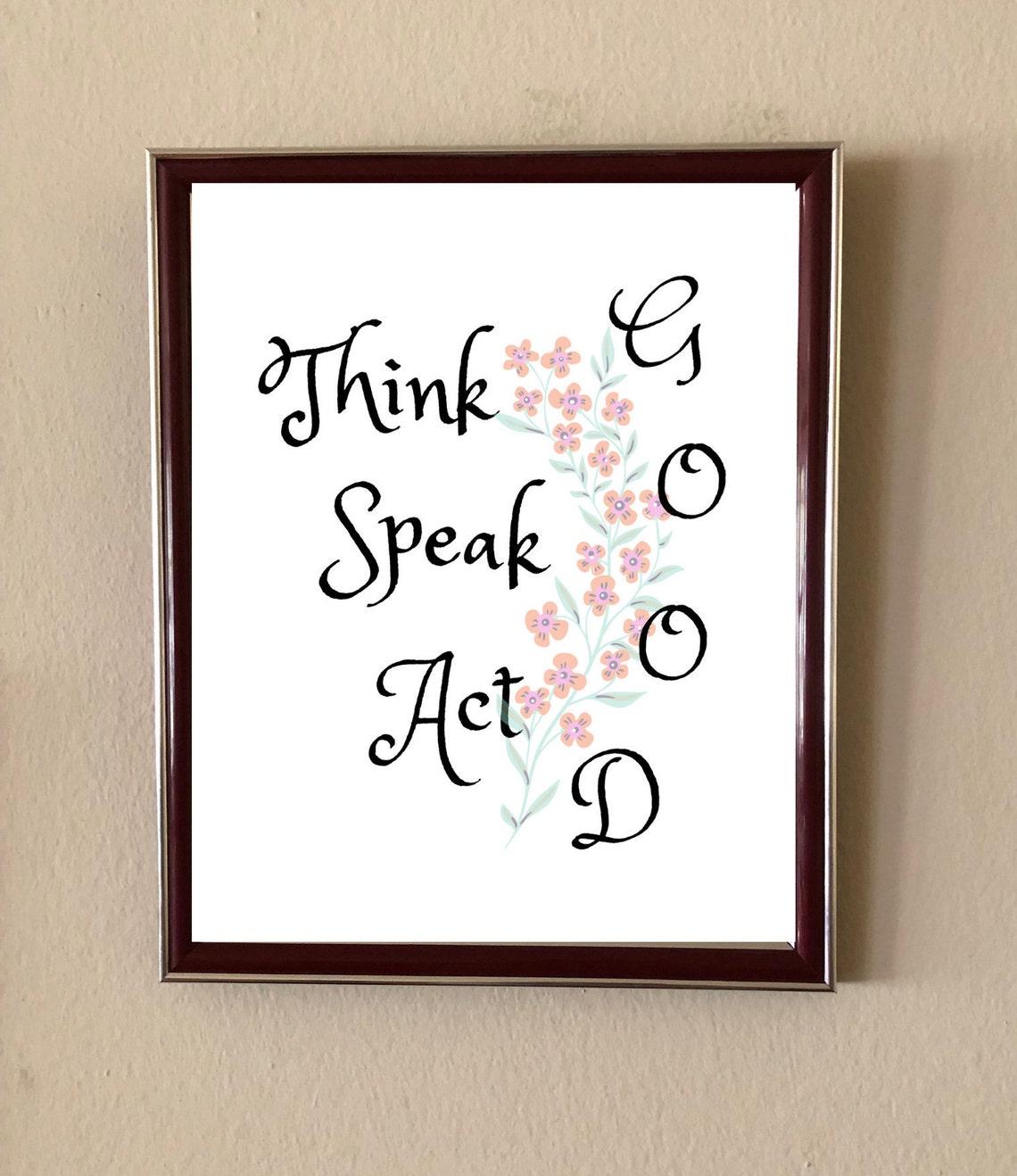 Positive printable wall art Printable wall art printable Etsy