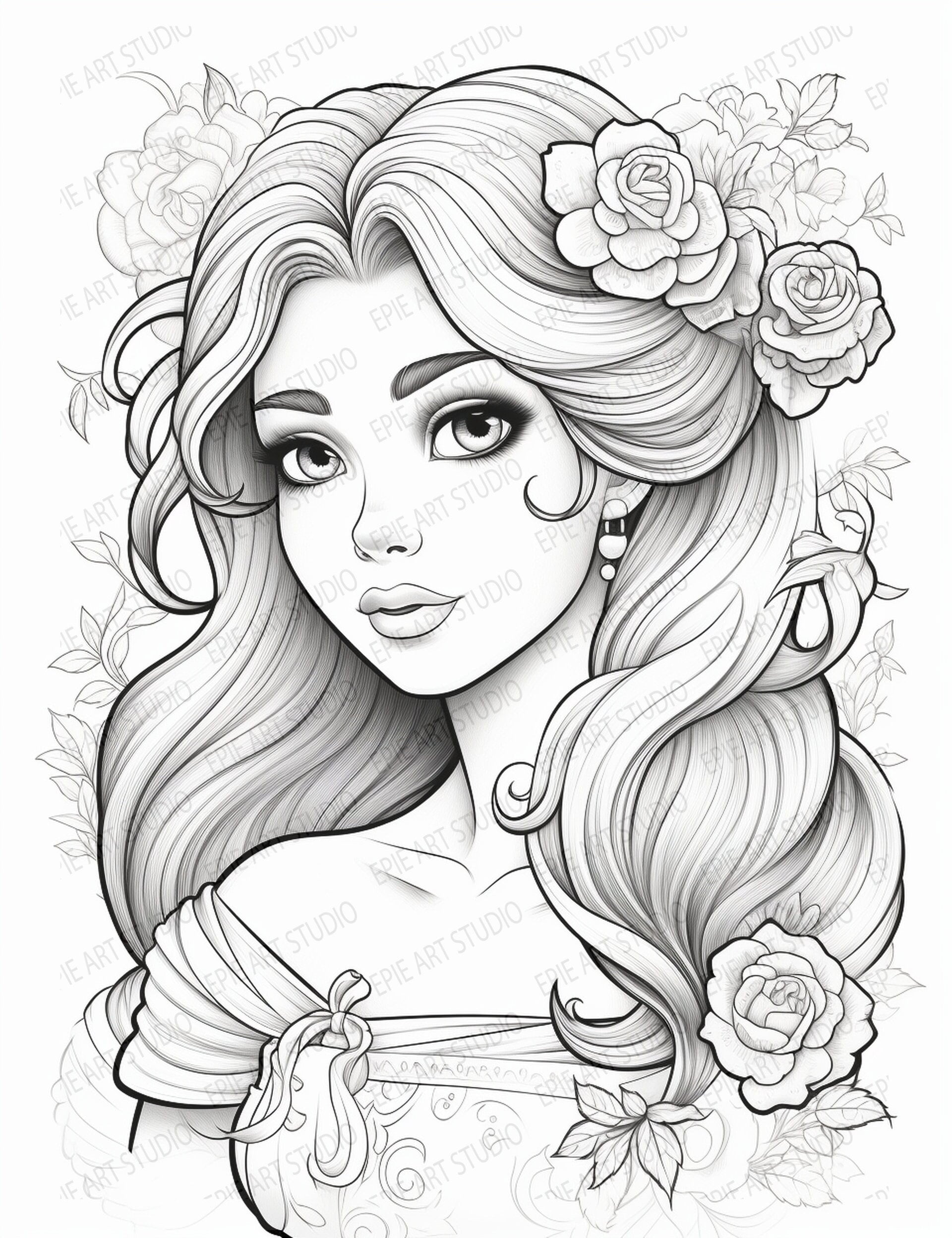 Pretty Coloring Pages For Girls