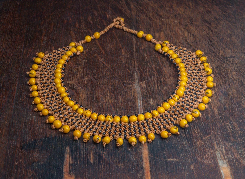 Thick Indigenous Handcrafted Necklace