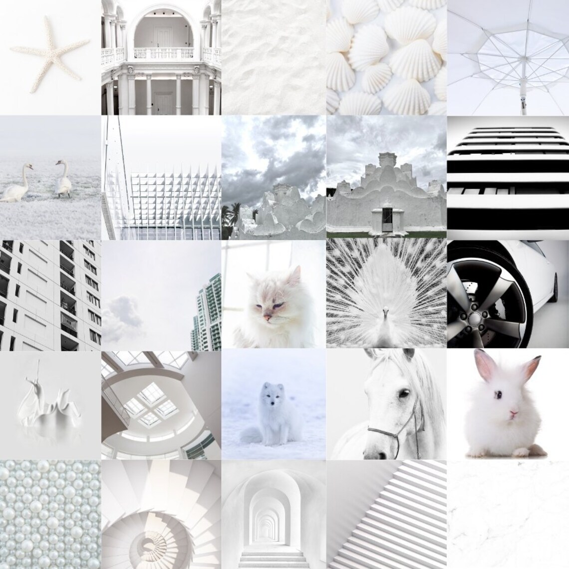 White Photo Collage Etsy