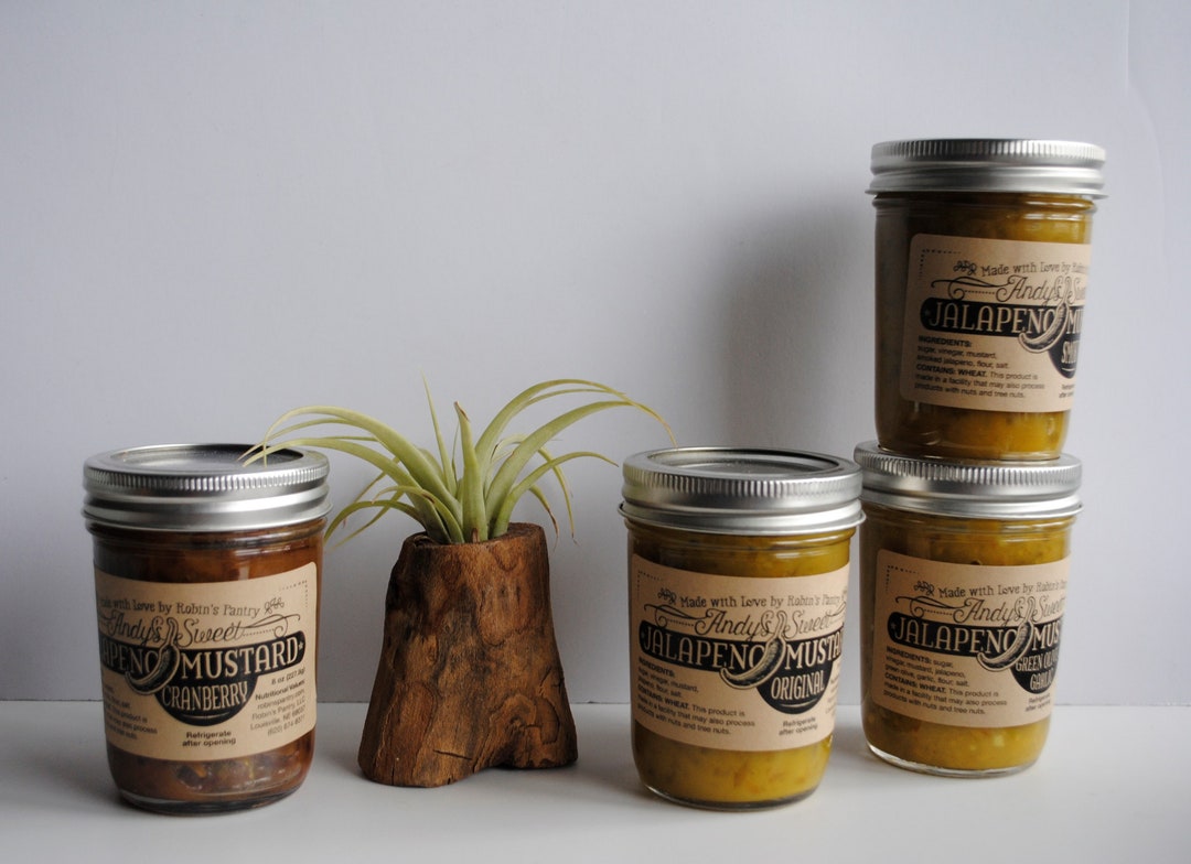 Andy's Sweet Jalapeno Mustard Small 8 Oz Bundle Pack Etsy