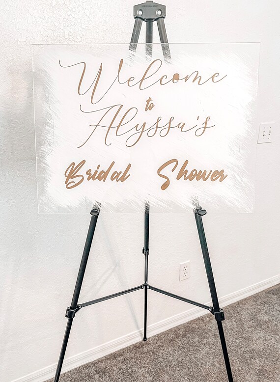 Acrylic Wedding Sign Etsy