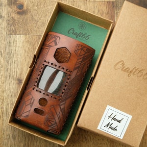 Yihi Sx Mini G Class V2 Leather Case | Sleeve | Cover - Geometric pattern- Please Read Item Details - Personalized Gifts