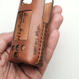 Étui en cuir Nano pour Vaporesso Luxe | à manches longues | Couverture - Veuillez lire les détails de l&#39;article - Cadeaux personnalisés