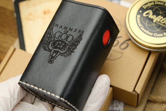 god mod vape Vaperz Cloud Hammer of God 400 Box Mod - HOG -leather Case | Sleeve |  Cover- Please Read Item Details - Personalized Gifts