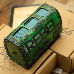 The Rebel Mod Beast - 400 W (4 piles - Evolv DNA 250C REBEL VAPE Étui en cuir | Housse | Housse - Veuillez lire les détails de l'article