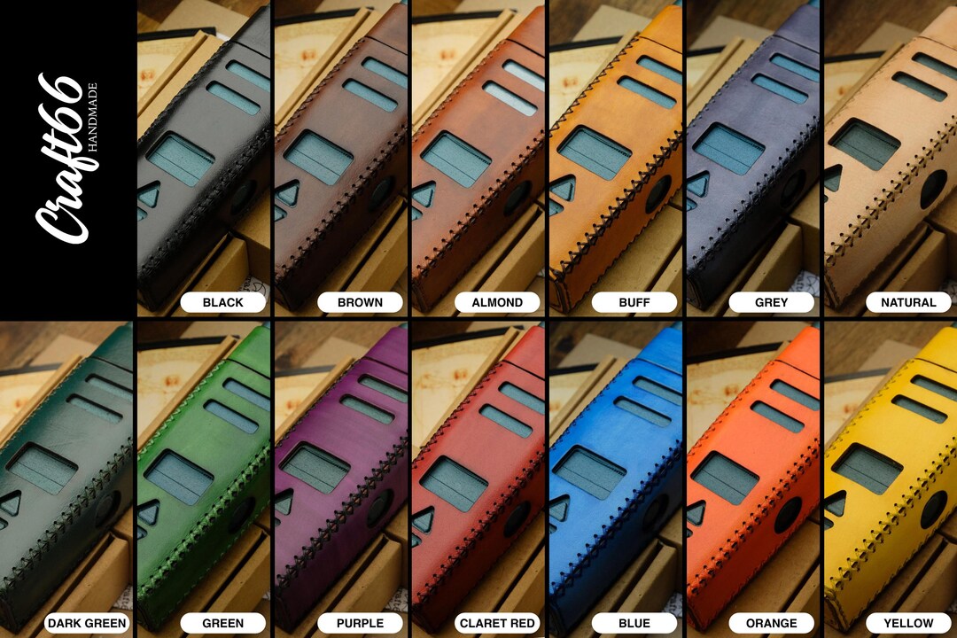 TI 26650 TOP HAT Leather Case | Leather Sleeve | Leather