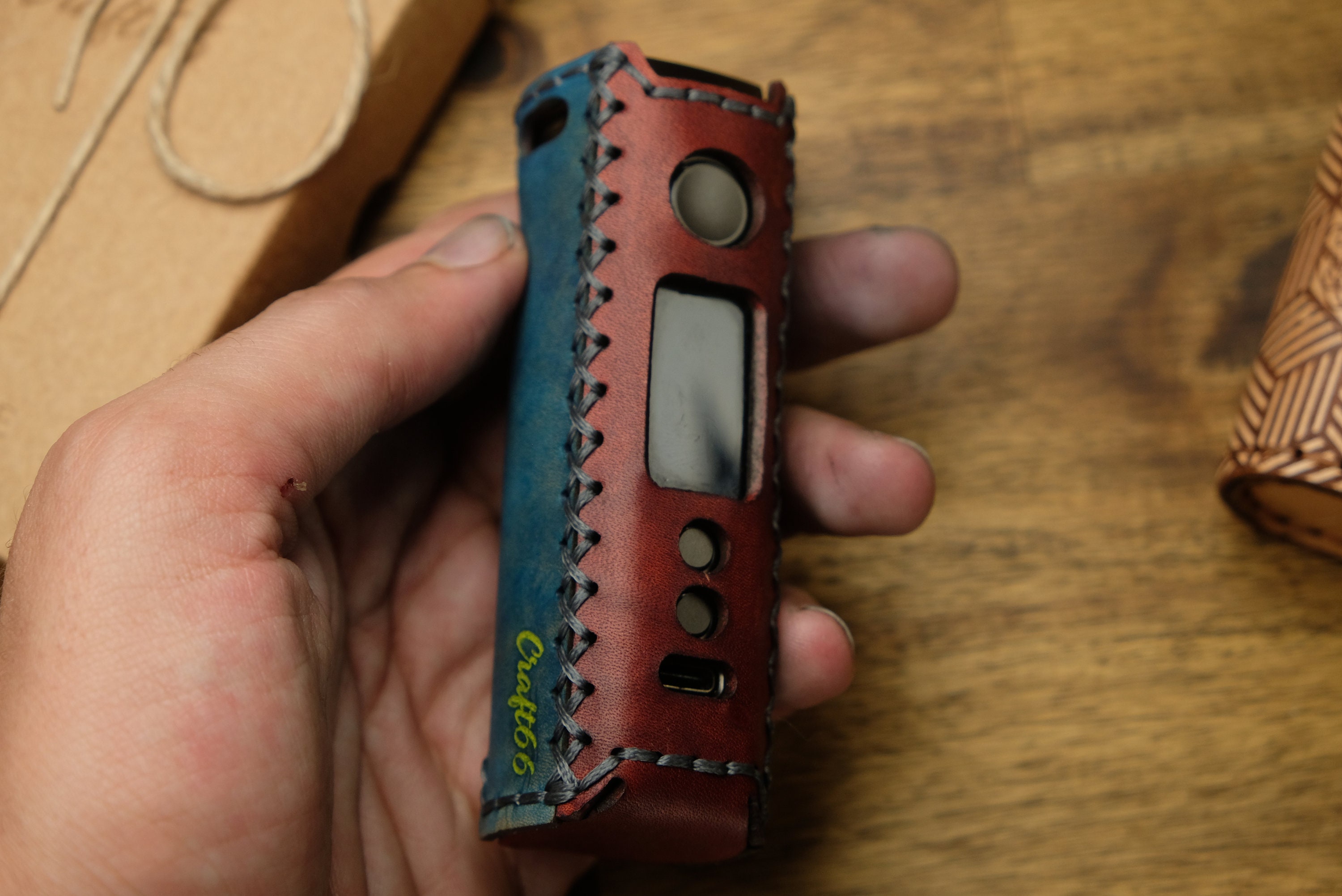 elf bar vape uk Voopoo Drag S or Drag S2 Pod Leather Case | Leather Sleeve | Leather Cover-  Please Read Item Details - Personalized Gifts main image 0