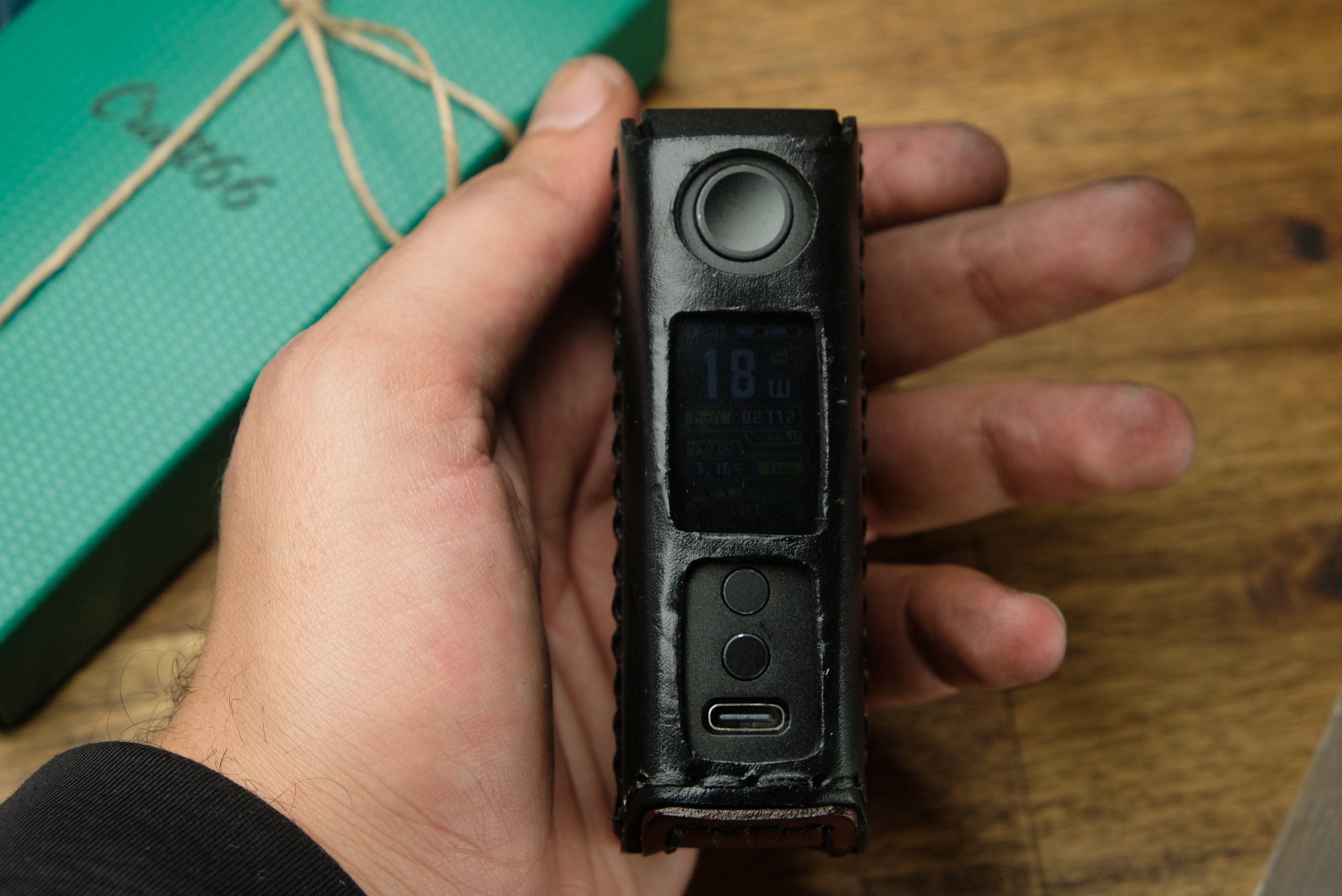 elf bar vape uk Voopoo Drag 4 Leather Case | Sleeve | Cover- Please Read Item Details -  Personalized Gifts main image 1