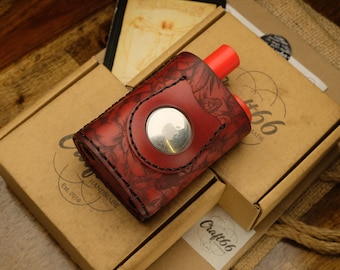 Tiny Might 2  Leather Case with AirTag Holder - AirTag Pocket - AirTag Slot | Leather Sleeve | Leather Cover- Please Read Item Details