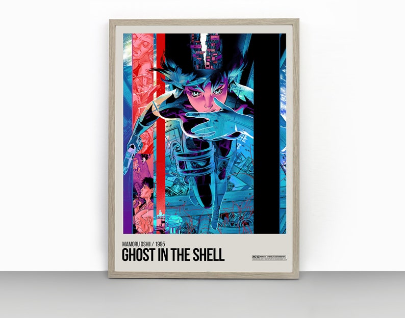 Ghost in the Shell Poster Mamoru Oshii Anime Sci-fi Movie Print