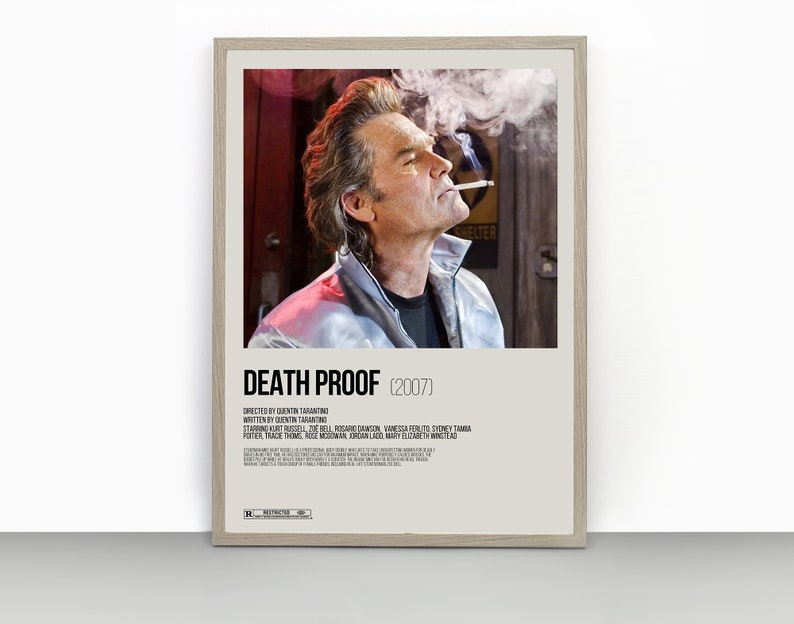 Death Proof Poster Kurt Russell Quentin Tarantino Movie Print
