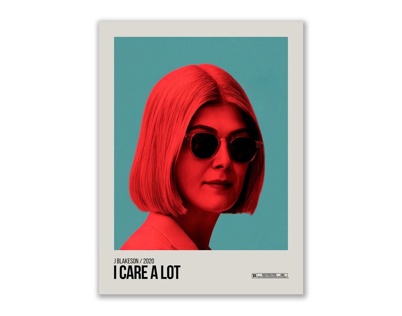 I Care A Lot Poster Rosamund Pike Peter Dinklage Movie Etsy